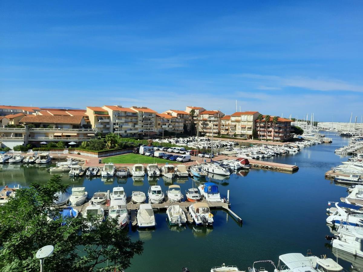 Appartement T2 Vue Mer Et Port,2 Balcons, Parking Prive Canet-en-Roussillon Exteriér fotografie